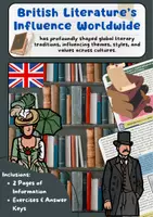 Vorschau - Arbeitsblätter - British Literature – Einfluss weltweit und kulturelle Bedeutung - Deckblatt