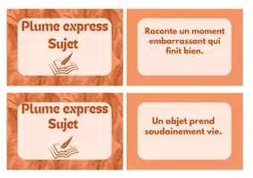 Aperçu - Jeux - Cartes plumes express- jeux de cartes pour écrire - Page 2