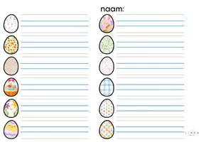 Voorbeeld - Paasei-dictee 🐰 - Pagina 1