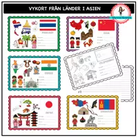 förhandsvisning - Vykort från Asien - försättsblad