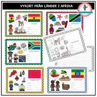 förhandsvisning - Vykort från Afrika - försättsblad