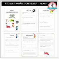 förhandsvisning - Samhällsfunktioner frågor till filmer - försättsblad