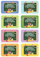 Vorschau - Bildkarten - Willkommensgruß 1. Klasse - Kärtchen zum Ausdrucken - Seite 2
