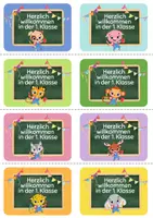 Vorschau - Bildkarten - Willkommensgruß 1. Klasse - Kärtchen zum Ausdrucken - Seite 3