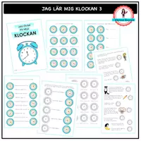 förhandsvisning - Jag lär mig klockan - 3 - försättsblad