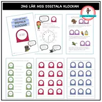 förhandsvisning - Jag lär mig den digitala klockan - försättsblad