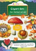 Vorschau - selbst erstellte Cliparts/Grafiken - Cliparts-Set "Der Herbst ist da!" | png | transparent - Deckblatt