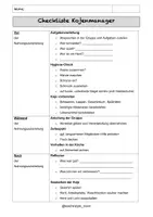Vorschau - Arbeitsblätter - Checkliste Kojenmanager im AES Unterricht - Seite 1