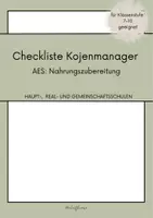 Vorschau - Arbeitsblätter - Checkliste Kojenmanager im AES Unterricht - Deckblatt