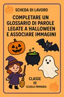 anteprima - Esercizi - Completare un glossario di parole legate a Halloween e associare immagini - Pagina di copertina