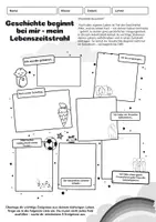 Vorschau - Arbeitsblätter - Mein Zeitstrahl und die internationale Geschichte - Deckblatt