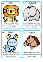 Vista previa - Tarjetas / Manipulativos - ANIMALS GLOSSARY KEYCHAIN (20 BASIC ANIMALS) - página 3