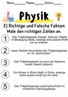 Vorschau - Unterrichtsreihen - Trägheitsgesetz – Informationen und Aufgaben - Seite 3