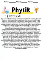 Vorschau - Unterrichtsreihen - Tunnelneffekt – Informationen und Aufgaben - Seite 1