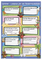Vorschau - Fördermaterial/Inklusion - Sommerferien Lesepass für die Fledermausklasse in der Grundschule - Seite 1