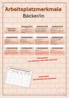 Vorschau - Arbeitsblätter - Arbeitsplatzmerkmale Beruf Bäcker_in Präsentation - Deckblatt