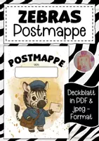Vorschau - Bildkarten - Postmappe für die Zebraklasse - Deckblatt