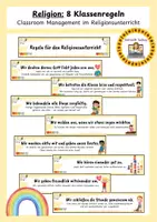 Vorschau - Lehrpläne/Lehrermaterial - Religion: Klassenregeln - Deckblatt