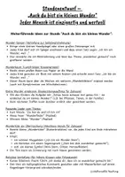 Vorschau - Stundenentwürfe - Religion: Auch du bist ein kleines Wunder - Begleitmaterial - Seite 3