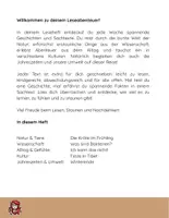 Vorschau - Arbeitsblätter - Lesereise durchs Schuljahr: Leseheft 21 - Seite 1