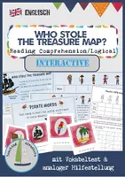 Vorschau - Spiele - Who stole the treasure map? - Reading Comprehension | Vertretungsstunde | Logical - Deckblatt