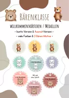 Vorschau - Anderer Materialtyp - Bärenklasse Willkommensgruß Willkommensgeschenk Einschulung Schulstart - Deckblatt