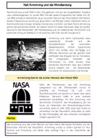 Vorschau - Arbeitsblätter - Neil Armstrong und die Mondlandung - Seite 1