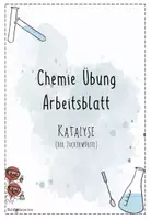 Vorschau - Stundenentwürfe - Katalyse - der Zuckerwürfel | Chemie Übung 8 | Arbeitsblatt - Deckblatt