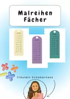 Vorschau - Spiele - Mathematik Klasse 2/3: Einmaleins üben mit Malreihen Fächer - Deckblatt