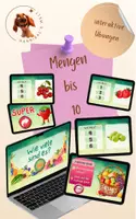 Vorschau - Spiele - Mengen bis 10 erkennen - interaktive Übungen - Deckblatt