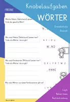 Vorschau - Arbeitsblätter - Knobelaufgaben: Wörter finden (Grundschule) - Deckblatt