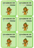Vorschau - Mal- und Bastelvorlagen - Winter-/Weihnachts Feriengruß Löwen Klasse - Seite 3