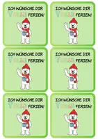 Vorschau - Mal- und Bastelvorlagen - Winter-/Weihnachts Feriengruß Eisbären Klasse - Seite 3