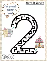 Aperçu - Feuilles d'exercices - Early Learning Adventure Pack: Mazes, Color & Cut Activities - Page 3