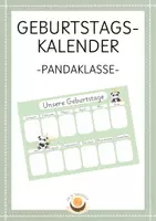 Vorschau - Poster - Materialpaket PANDAKLASSE - Seite 1