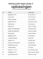 Voorbeeld - Rekenpuzzels start groep 3 tot aan de kerst: elk doel eigen pagina - Pagina 1