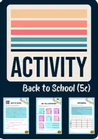Aperçu - Préparation de séance / Séance complète - BACK TO SCHOOL – Activité pour le premier cours de 5ᵉ ! - Page de couverture