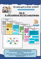 Vorschau - Arbeitsblätter - Tod und Sterben: 6 verschiedene Bestattungsformen (Klasse 9/10) - Deckblatt