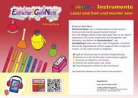 Vorschau - Arbeitsblätter - Weihnachtslied für die Rainbow Instrumente - Lasst und froh und munter sein - Deckblatt