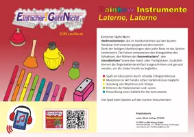 Vorschau - Arbeitsblätter - Laternenlied für die Rainbow Instrumente - Laterne, Laterne - Deckblatt