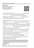Vorschau - Arbeitsblätter - Arbeitsblätter zum Thema "Wissen" + Lösung & MP3 + - Deckblatt
