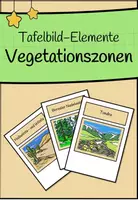 Vorschau - Präsentationen/Tafelbilder - Tafelbildelemente: Vegetationszonen der Erde - Deckblatt