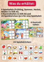 Vorschau - Arbeitsblätter - Sortierspiel Jahreszeiten – Frühling, Sommer, Herbst & Winter für Kita & Vorschule - Seite 3