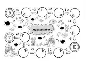 Vorschau - Arbeitsblätter - Matheblubber - Einfache Grundrechenaufgaben - Seite 1