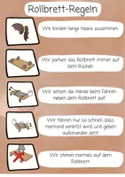 Vorschau - Stationenlernen - Materialpaket GLEITEN, ROLLEN & FAHREN (Rollbrett / Teppichfliese) - 18 Stationskarten + Regeln + Führerschein + Parcours (Grundschule) - Seite 2