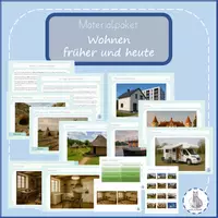 Vorschau - Stundenentwürfe - Wohnen früher und heute – 3 Unterrichtsstunden mit Material Digi - Deckblatt