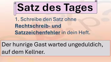 Vorschau - Arbeitsblätter - Satz des Tages Einstieg Präpositionen Variation 1 Präsentation - Seite 2