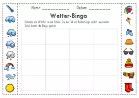 Vorschau - Spiele - Bingo zum Thema Wetter - Seite 2