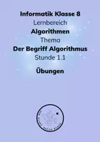 Vorschau - Stundenentwürfe - Informatik 8 - Algorithmen - Stunde 1.1 - Definition PAKET - Seite 1