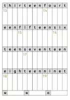 Vorschau - Stationenlernen - englische Lesefächer numbers colours Wörter Wortschatz Rechtschreibung - Seite 3